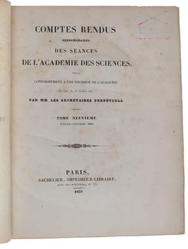 Fixation des images qui se forment au foyer d'une chambre obscure. (Seance du Lundi 7 Janvier 1839). (+) Le Daguerréotype. (Seance du Lundi 19 Aout ...