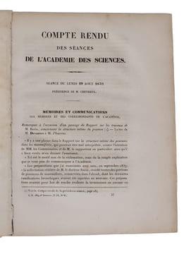 Fixation des images qui se forment au foyer d'une chambre obscure. (Seance du Lundi 7 Janvier 1839). (+) Le Daguerréotype. (Seance du Lundi 19 Aout ...