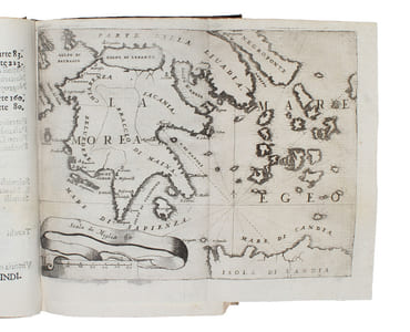 Memorie istorio grafiche de Regni della Morea Negroponte e Littorali fin á Salonichi. Aceresciute in guesta Seconda edizione. - [THE RECONQUEST OF PELOPONNESE (MOREA).]