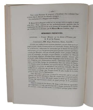 Premier Mémoire sur la théorie d'Uranus. (Séance 10 Novembre 1845). (+) Recherches sur les mouvements d'Uranus. (Séance du Lundi 1er Juin 1846). (+) ...