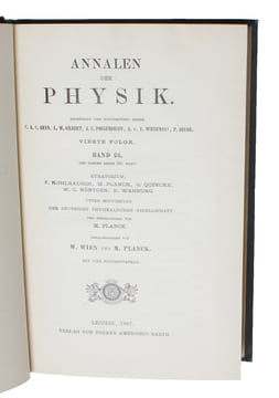 Über die vom Relativitätsprincip geforderte Trägheit der Energie. - [THE FIRST EXPLICIT STATEMENT OF THE ENERGY-MASS EQUATION]. "EINSTEIN, ALBERT.