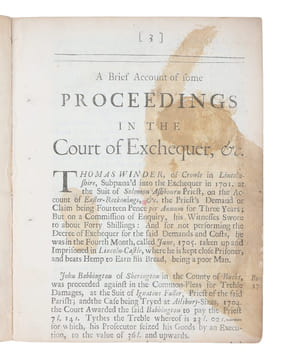 A Brief Account of Some Severe Prosecutions in the Court of Exchequer, against Several of the People called Quakers, for Non-Payment of Tythes : ...
