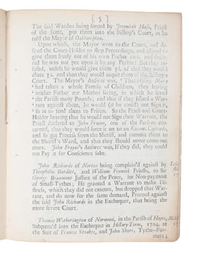 A Brief Account of Some Severe Prosecutions in the Court of Exchequer, against Several of the People called Quakers, for Non-Payment of Tythes : ...
