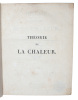 Théorie analytique de la Chaleur. - [THE CONDUCTION OF HEAT]. "FOURIER, (JEAN BAPTISTE JOSEPH).