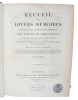 Recueil de Divers Mémoires Extraits de la Bibliotheque Imperiale Des Ponts et Chaussees, A L'usage De MM. Les Ingenieurs. 2 Vols.. LESAGE, P. C. ...