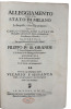 Alleggiamento dello Stato di Milano per le imposte, e loro ripartimenti. - [ONE OF THE EARLIEST PROPOSALS OF GOVERNMENT BONDS]. CAVAZZI DELLA ...