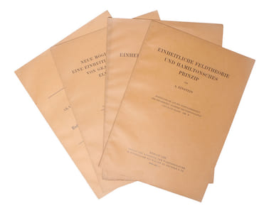 Einheitliche Feldtheorie von Gravitation und Elektrizität (+) Neue Möglichkeit für eine einheitliche Feldtheorie von Gravitation und Elektrizität (+)  Zur einheitlichen Feldtheorie (+) Einheitliche Feldtheorie und Hamiltonsches Prinzip (+) Über den ge... - [PMM 416 - A NEW THEORY OF GRAVITATION]