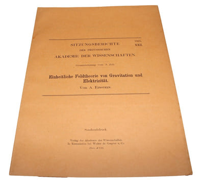 Einheitliche Feldtheorie von Gravitation und Elektrizität (+) Neue Möglichkeit für eine einheitliche Feldtheorie von Gravitation und Elektrizität (+) ...