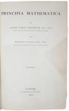 Principia mathematica. Volume I. .... "WHITEHEAD, ALFRED NORTH & BERTRAND RU...