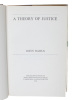 A Theory of Justice. - [JUSTICE AS FAIRNESS]. "RAWLS, JOHN.