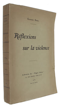 Réflexions sur la violence. - [ONE OF THE MOST CONTROVERSIAL BOOKS OF THE 20TH CENTURY]. "SOREL, GEORGES.
