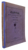 Kapital. Kritika Politicke Ekonomije.  - [FIRST SERBIAN TRANSLATION OF MARX'S ""DAS KAPITAL""]. "[MARX, KARL], KARLA MARKSA