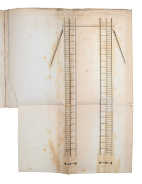 Description of a Forty-Feet Reflecting Telescope. - [HERSCHEL'S FAMOUS 40-FOOT TELESCOPE]. "HERSCHEL, WILLIAM.