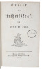Critik der Urtheilskraft.  - [ONE OF FOUR OR FIVE COPIES PRINTED ON SPECIAL PAPER]. "KANT, IMMANUEL.