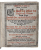 Itinerarium Sacrae Scripturae, Det er: En Reysebog Offuer den hellige Scrifft / Delt udi Tuende Bøger.. BÜNTING, HENRICH.