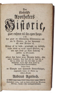 Den filosofiske apothekers historie.