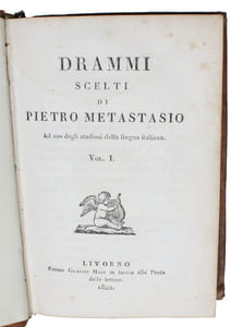 Drammi Scelti. Ad uso degli studiosi della lingua italiana. 2 vols. - [JAMES PENNETHORNE'S COPY]