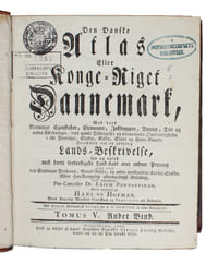 Den Danske Atlas Eller Konge=Riget Dannemark... Forestillet ved en udførlig Lands=Beskrivelse. Tomus V (Andet bind): Aalborg Stift. Mors Land. + Ribe Stift.