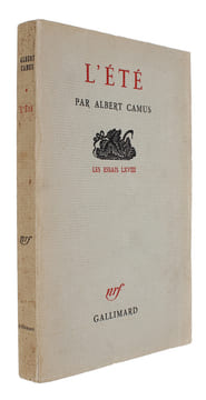 L'Été. Les essais LXVIII.  - [PRESENTATION-COPY WITH A MOST SPLENDID PROVENANCE]. "CAMUS, ALBERT.