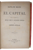 El Capital. Resumido y acompanado de un estudio sobre el socialismo científico por Gabriel Deville. Primera edición [Marx / Deville] (+) Socialismo ...