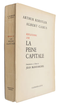 Réflexions sur la peine capitale. Introduction et Étude de Jean Bloch-Michel.  - [NR. 43 OF 260 NUMBERED COPIES]. "CAMUS, ALBERT and ARTHUR KOESTLER.