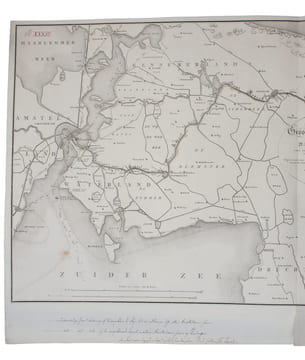 Algemeene Kaart van het Groot Amsterdamsch Kanaal door Noord Holland, voor de Koopvaardijvaartr en s'Konings Marine ondernomen in 1819 en voltooid in ...