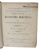 Nachgelassene militärische Schriften, mit Kupfern und Holzschnitten. 2 Bde. (1. Die Lagerkunst - 2. Die Terränlehre).. MÜLLER, LUDWIG.