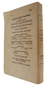 L'être et le néant. Essai d'ontologie phénoménologique. - [THE MAIN WORK OF EXISTENTIALISM - FIRST PRINTING, REVIEW-COPY]. "SARTRE, J.-P.
