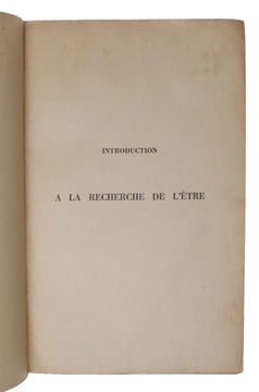 L'être et le néant. Essai d'ontologie phénoménologique. - [THE MAIN WORK OF EXISTENTIALISM - FIRST PRINTING, REVIEW-COPY]. "SARTRE, J.-P.
