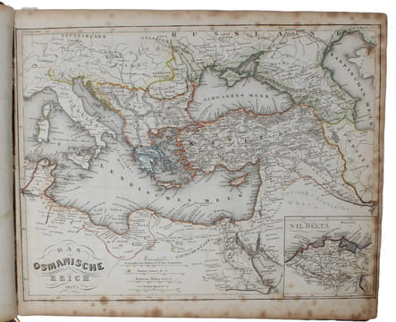 Composite atlas consisting of 129 maps from ""Meyer’s Groschen-Atlas"", ""Meyer’s Zeitungs-Atlas"", ""Meyer’s Zeitungs und Groschen-Atlas"" and ...