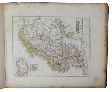 Composite atlas consisting of 129 maps from ""Meyer’s Groschen-Atlas"", ""Meyer’s Zeitungs-Atlas"", ""Meyer’s Zeitungs und Groschen-Atlas"" and ...