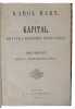 Kapital. Krytyka ekonomii politycznej. Tom Pierwszy. Ksiega I. Wytwarzanie kapitalu.  - [FIRST POLISH EDITION OF THE BIBLE OF MARXISM]. "MARX, KAROL ...