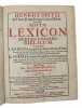 Novum lexicon hebraeo-chaldaeo-biblicum.. OPITZ, HEINRICH.