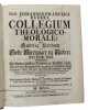 Collegium Theologico-Morale: eller Gudelig Lærdom om gode Gierninger og Sæder. 3 parts.. BUDDEUS, JOHANNES FRANCISCUS.