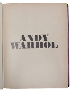 Andy Warhol. - [""IN THE FUTURE EVERYBODY WILL BE WORLD FAMOUS FOR FIFTEEN MINUTES""]. "WARHOL, ANDY.