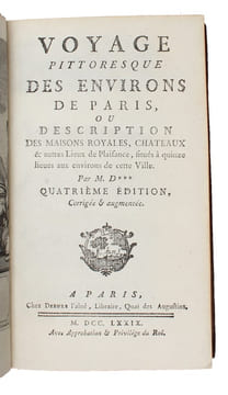 Voyage pittoresque des environs de Paris. Quatrieme Edition. - [A GUIDE TO PARIS]. (DEZALLIER D'ARGENVILLE, ANTOINE-NICOLAS).
