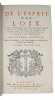 De L' Esprit des Loix. Nouvelle Edition. Revue et corrigee. 3 parts. - [THE SPIRIT OF LAWS ]. "[MONTESQUIEU, CHARLES DE SECONDAT, BARON de].