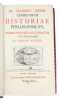 Compendium historiae philosophicae, observationibus illustratum. - [ONE OF THE EARLIEST HISTORIES OF PHILOSOPHY TO APPEAR IN GERMANY]. "BUDDEUS, ...