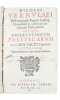 Eloquentiae ac politioris literaturae prof. publici Lovanii, observationvm politicarvm ex Corn. Taciti operibus syntagma.. VERNULAEUS, NICOLAUS.