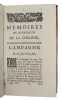 Memoires de monsieur de La Colonie, marechal de camp des armees de l'Electeur de Baviere contenant les evenemens de la guerre (...). 3 vols. . LA ...