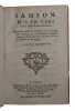 Samson mis en verso ... Represente pour la premiere fois le viengt-huist Fevrier par les Comediens italiens ordinaires de S. M., theatre de l'Hotel de ...