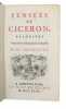 Pensees de Ciceron, traduites pour servir a l'education de la jeunesse. Par Mr. l'Abbe D'Olivet.. CICERO.
