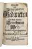 Curiose und Wohlgegrundete Gedancken Von mehr als einer Bewohnten Welt Vernunfft- und deutlich vorgestellet. - [ENLIGHTENMENT-ERA DEFENSE OF ...
