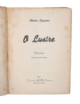O Lustre. (i.e. English: ""The Chandelier"").  - [THE JOYCE OF BRAZIL]. "LISPECTOR, CLARICE.