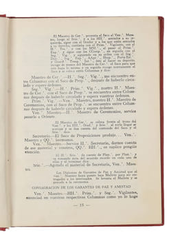 Liturgia del Grado de Aprendiz y rituales masonicos observados por las RResp LLog de la Jurisdiccion de la Gran Logia Valle de Mexico.. "ANONYMOUS.