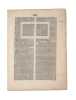 Biblia Latina - Two leaves from Koberger's 1485-Bible.  - [TWO LEAVES FROM THE FIRST ILLUSTRATED LATIN BIBLE]. BIBLIA LATINA - 