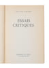 Essais critiques.. BARTHES, ROLAND.