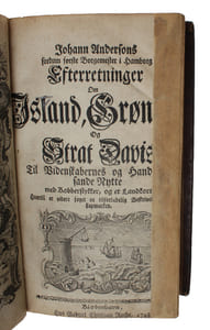Efterretninger om Island, Grønland og Sraat Davis Til Videnskabernes og Handelens sande Nytte...Hvortil er videre føyet en tilforladelig beskrivelse over Lapmarken. - [ISLAND OG LAPMARKERNE]