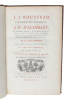 A Mr. D'Alembert...sur son Article Genève dans le VIIme. Volume de l'Encyclopédie et particulierement, sur le projet d'établir un Théatre de Comédie ...
