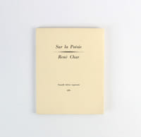 Sur La poésie. Nouvelle édition augmentée.